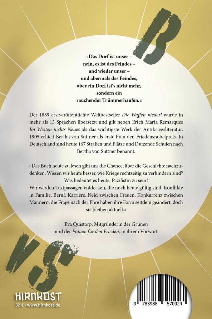 Weitere Ansicht: Die Waffen nieder! | Bertha von Suttner