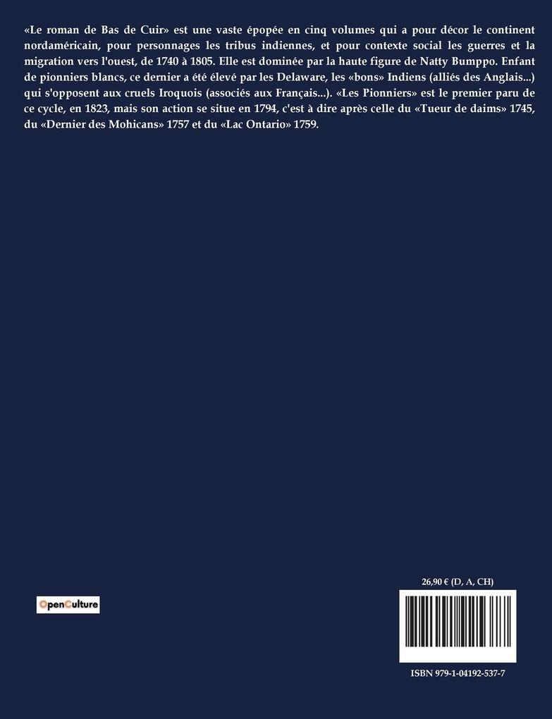 Weitere Ansicht: Les Pionniers | James Fenimore Cooper