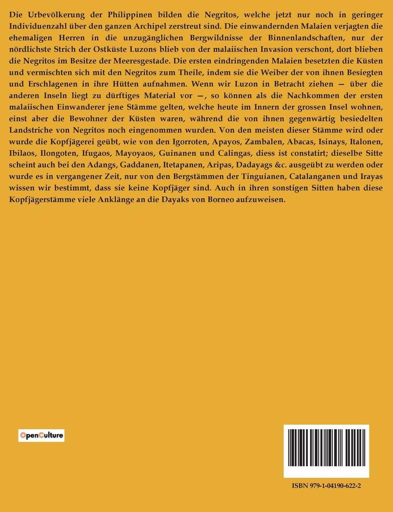 Weitere Ansicht: Versuch einer Ethnographie der Philippinen | Ferdinand Blumentritt