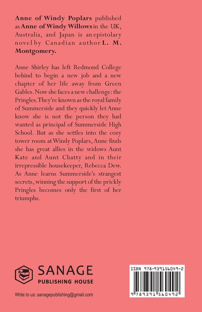 Weitere Ansicht: Anne of Windy Poplars | L. M. Montgomery