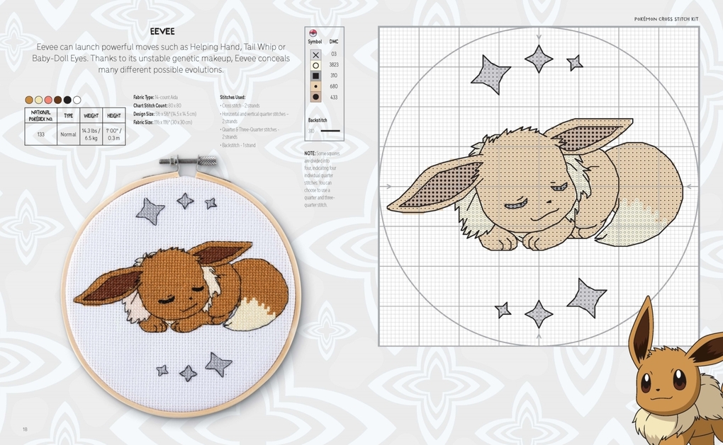 Weitere Ansicht: PokeMon Cross Stitch Kit | Maria Diaz