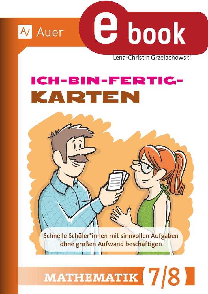 Produktbild: Ich-bin-fertig-Karten Mathematik Klassen 7-8 | Lena-Christin Grzelachowski