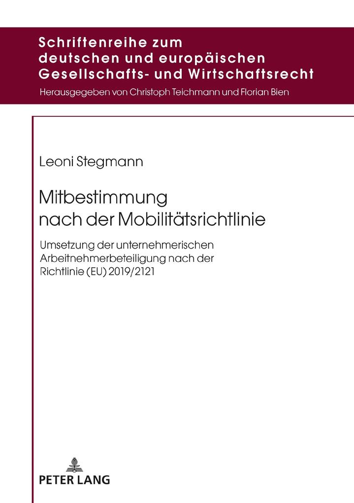 Produktbild: Mitbestimmung nach der Mobilitätsrichtlinie | Leoni Stegmann