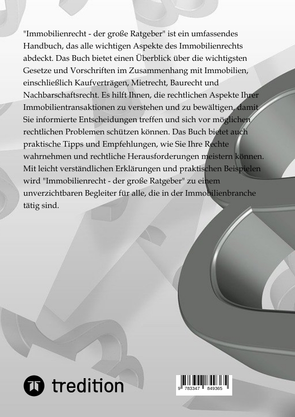 Weitere Ansicht: Immobilenrecht - der große Ratgeber | Moritz