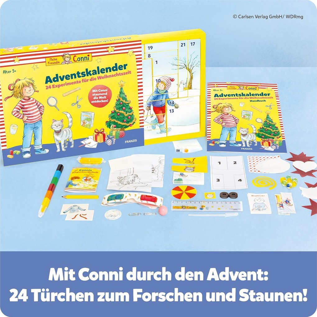 Weitere Ansicht: FRANZIS 67207 - Meine Freundin Conni Adventskalender, 24 Experimente für die Weihnachtszeit, für Kinder ab 5 Jahren