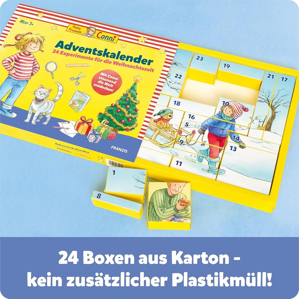 Weitere Ansicht: FRANZIS 67207 - Meine Freundin Conni Adventskalender, 24 Experimente für die Weihnachtszeit, für Kinder ab 5 Jahren