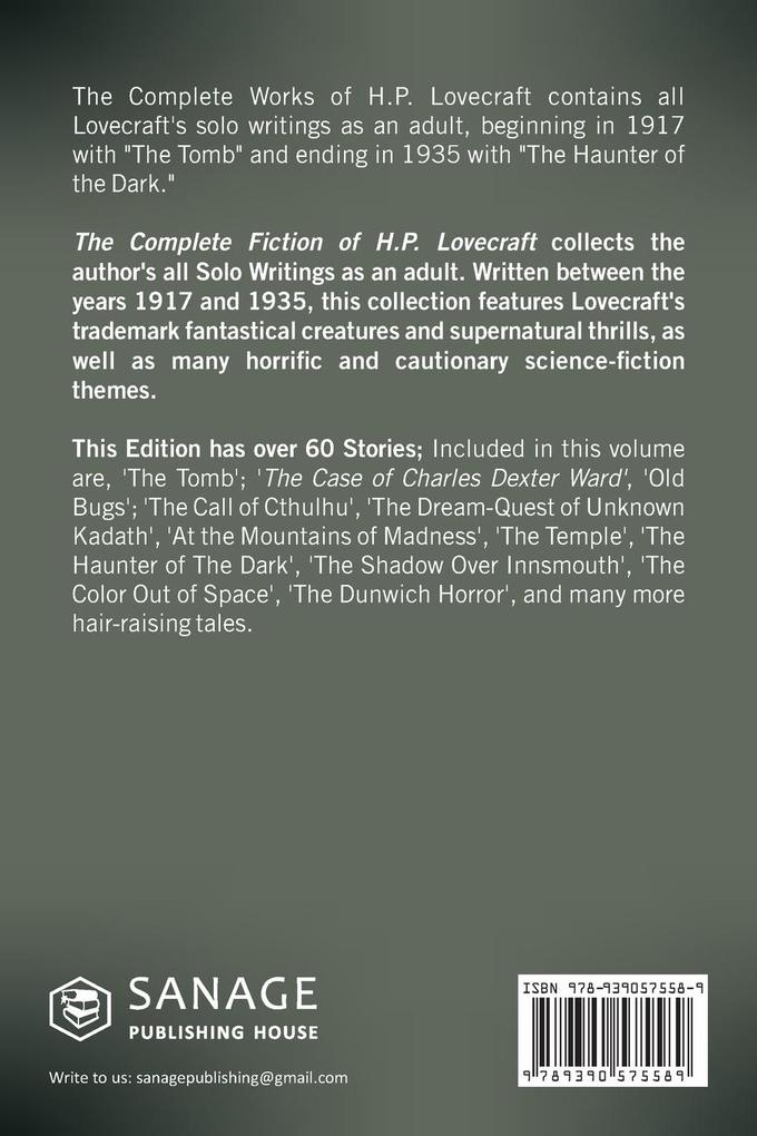 Weitere Ansicht: The Complete Works of H. P. Lovecraft | H. P. Lovecraft