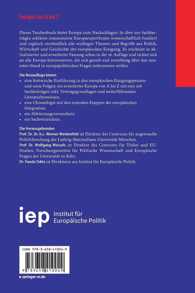 Weitere Ansicht: Europa von A bis Z