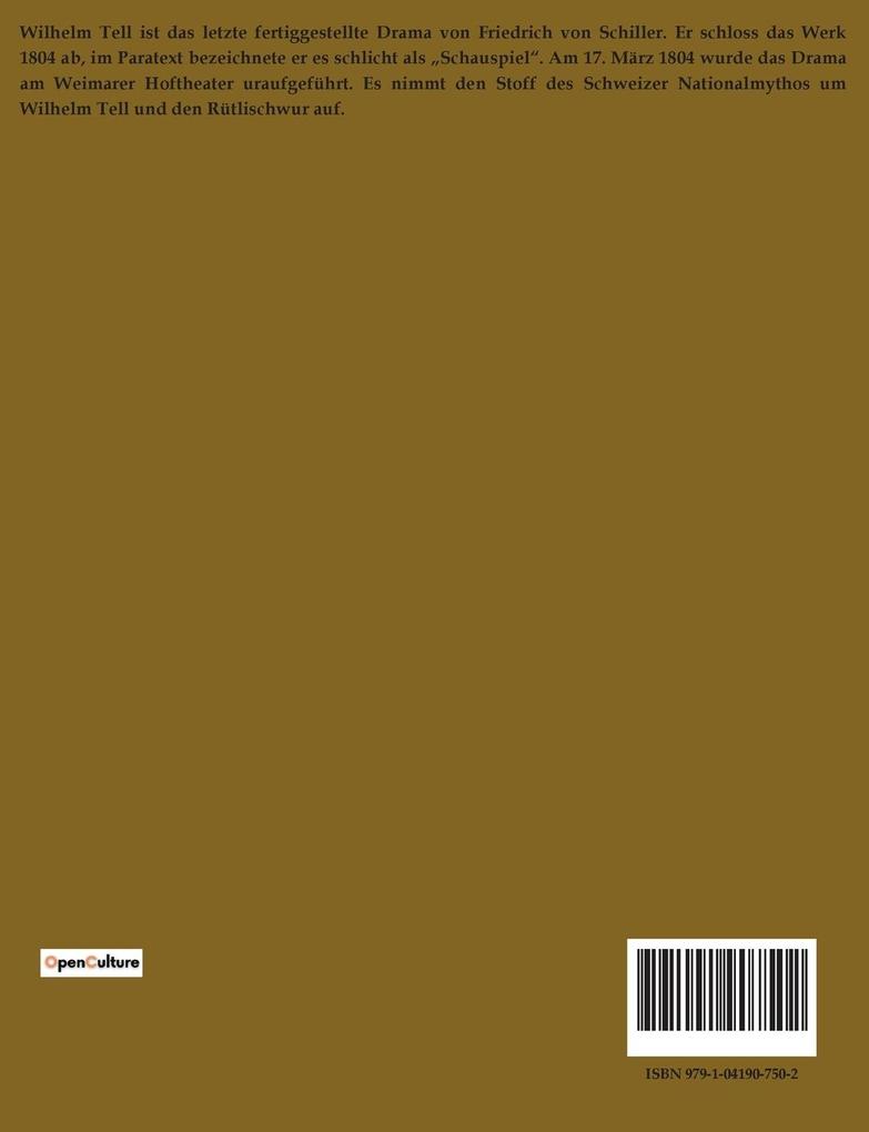 Weitere Ansicht: Wilhelm Tell | Friedrich Schiller