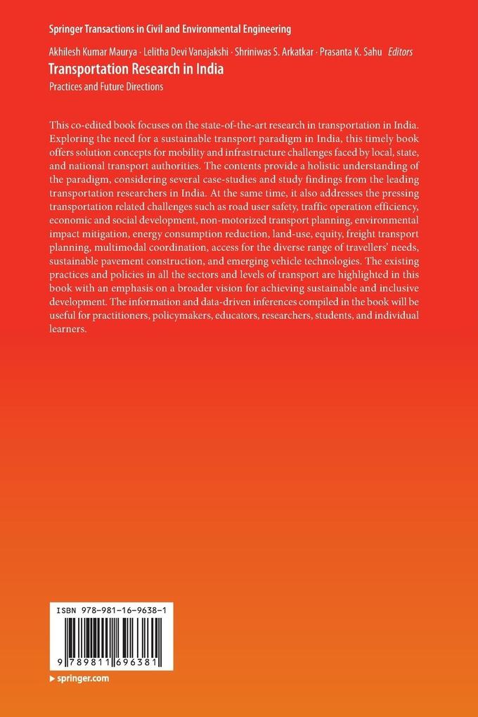 Weitere Ansicht: Transportation Research in India