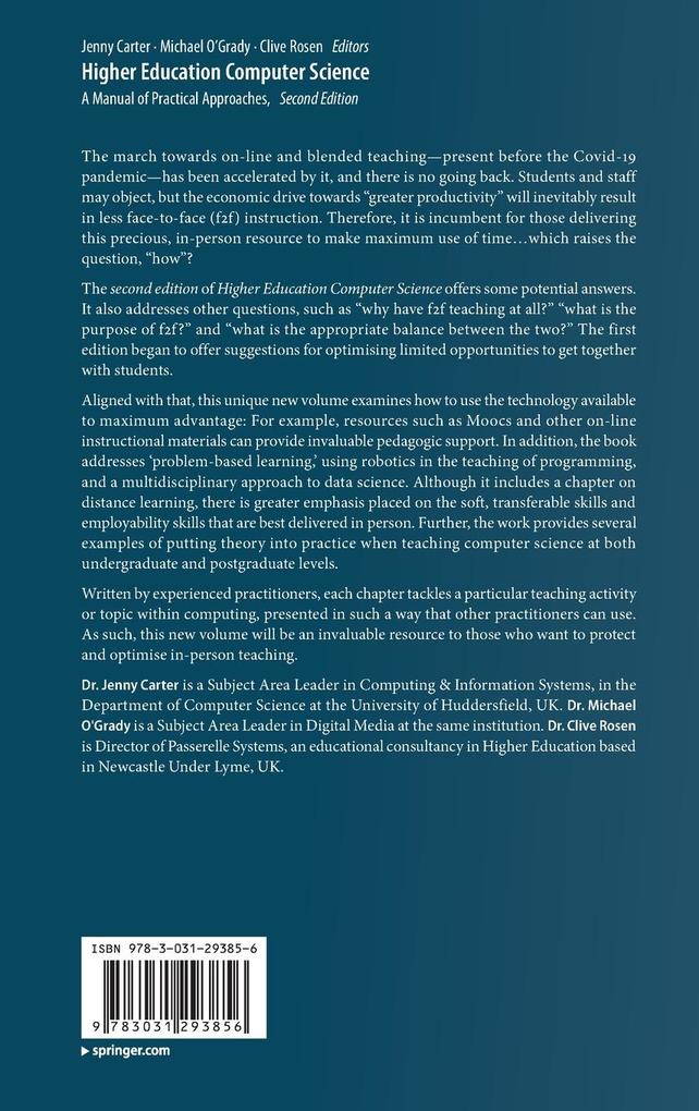 Weitere Ansicht: Higher Education Computer Science