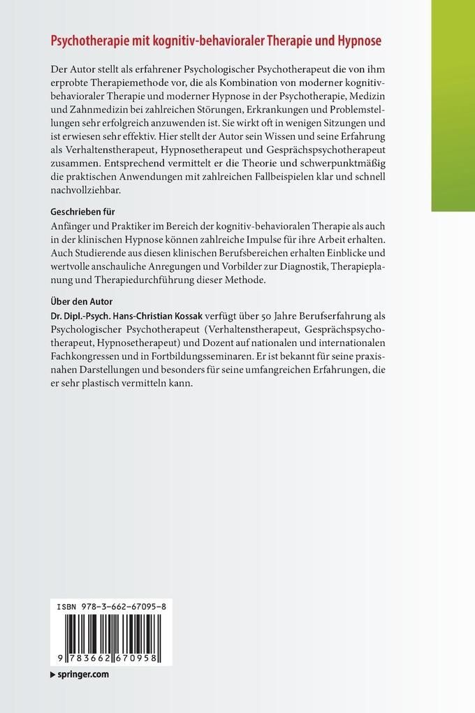 Weitere Ansicht: Psychotherapie mit kognitiv-behavioraler Therapie und Hypnose | Hans-Christian Kossak