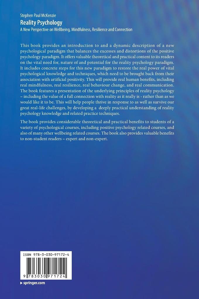 Weitere Ansicht: Reality Psychology | Stephen Paul McKenzie