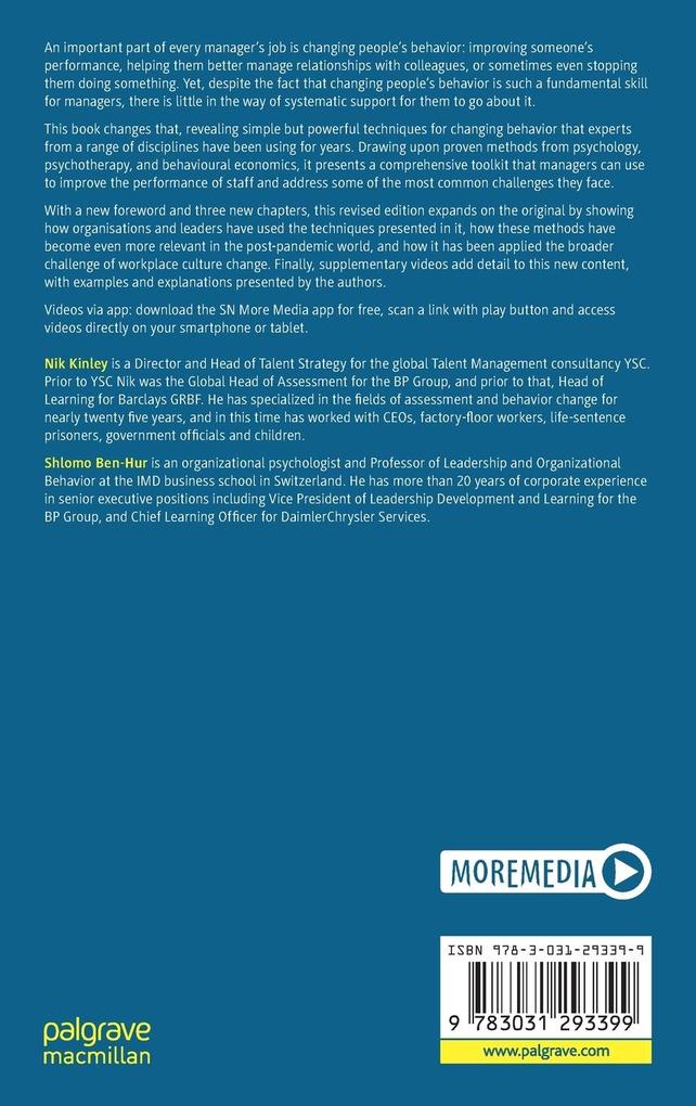 Weitere Ansicht: Changing Employee Behavior | Nik Kinley, Shlomo Ben-Hur
