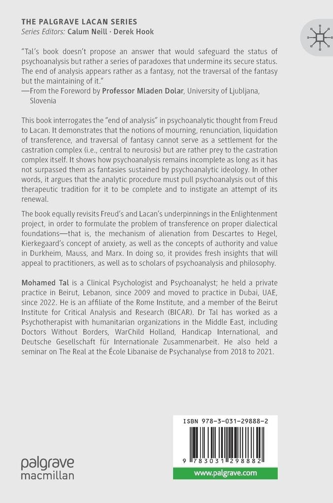 Weitere Ansicht: The End of Analysis | Mohamed Tal