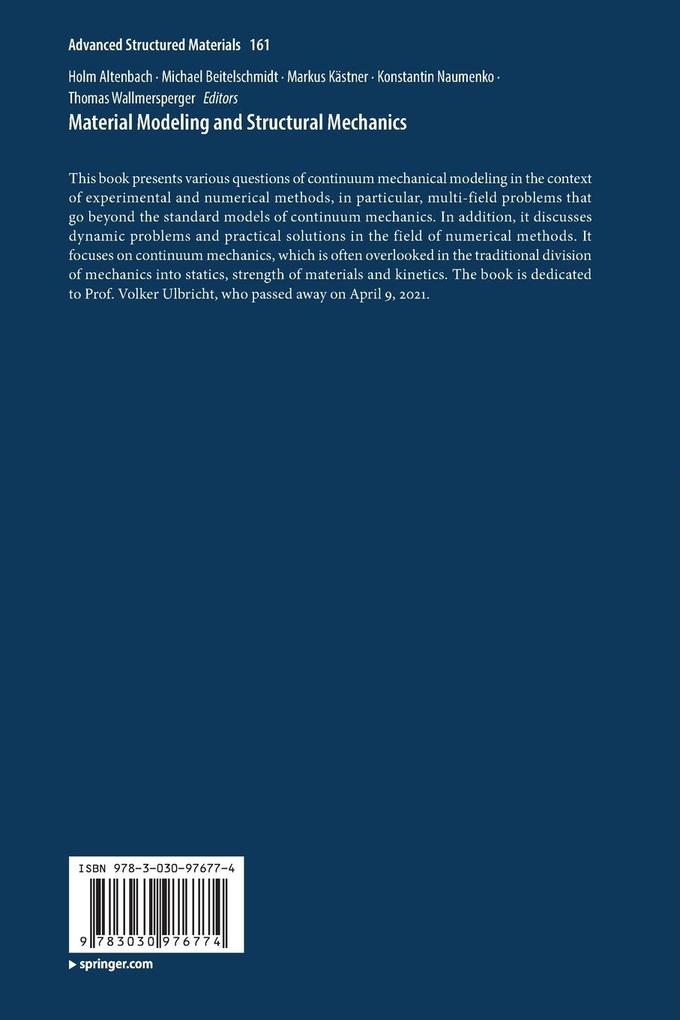 Weitere Ansicht: Material Modeling and Structural Mechanics