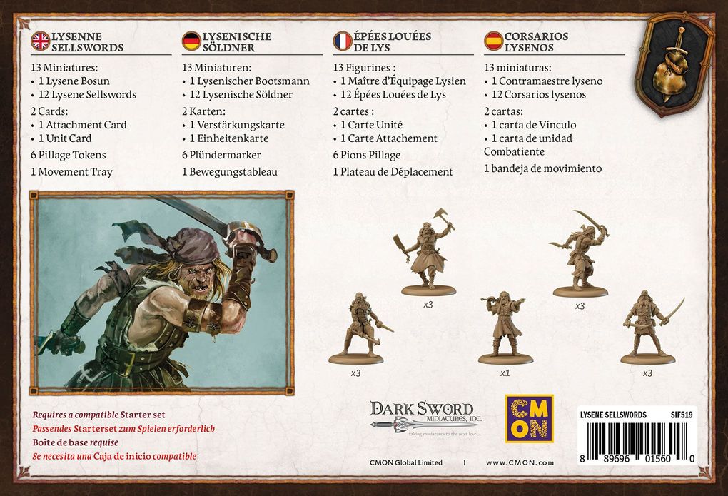 Weitere Ansicht: CMON - A Song of Ice & Fire - Lysene Sellswords, Lysenische Söldner | Eric M. Lang, Michael Shinall