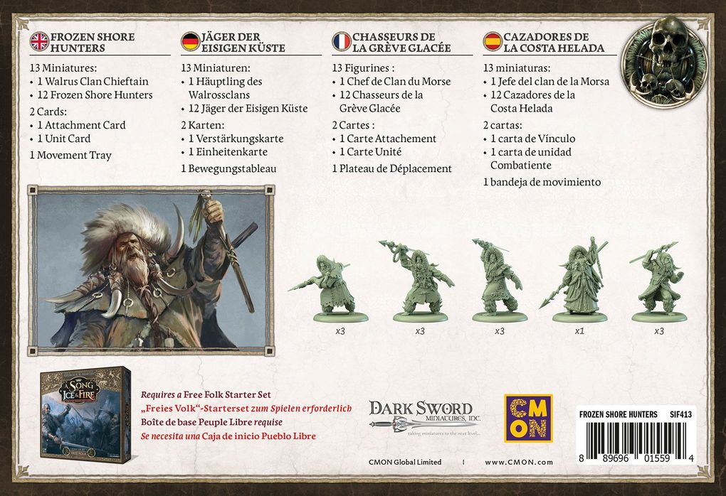 Weitere Ansicht: CMON - A Song of Ice & Fire - Frozen Shore Hunters, Jäger der Eisigen Küste | Eric M. Lang, Michael Shinall