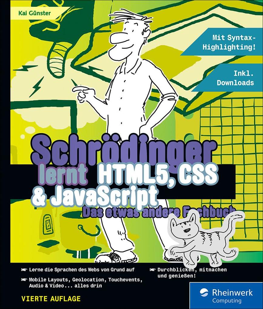 Produktbild: Schrödinger lernt HTML5, CSS und JavaScript | Kai Günster