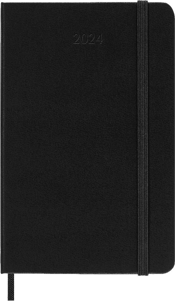 Moleskine 12 Monate Wochenkalender 2024, P/A6, 1 Wo = 2 Seiten