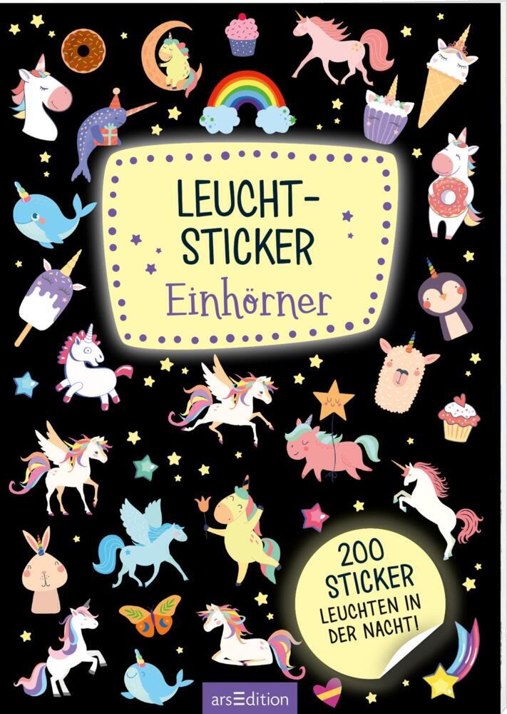 Produktbild: Leucht-Sticker - Einhörner