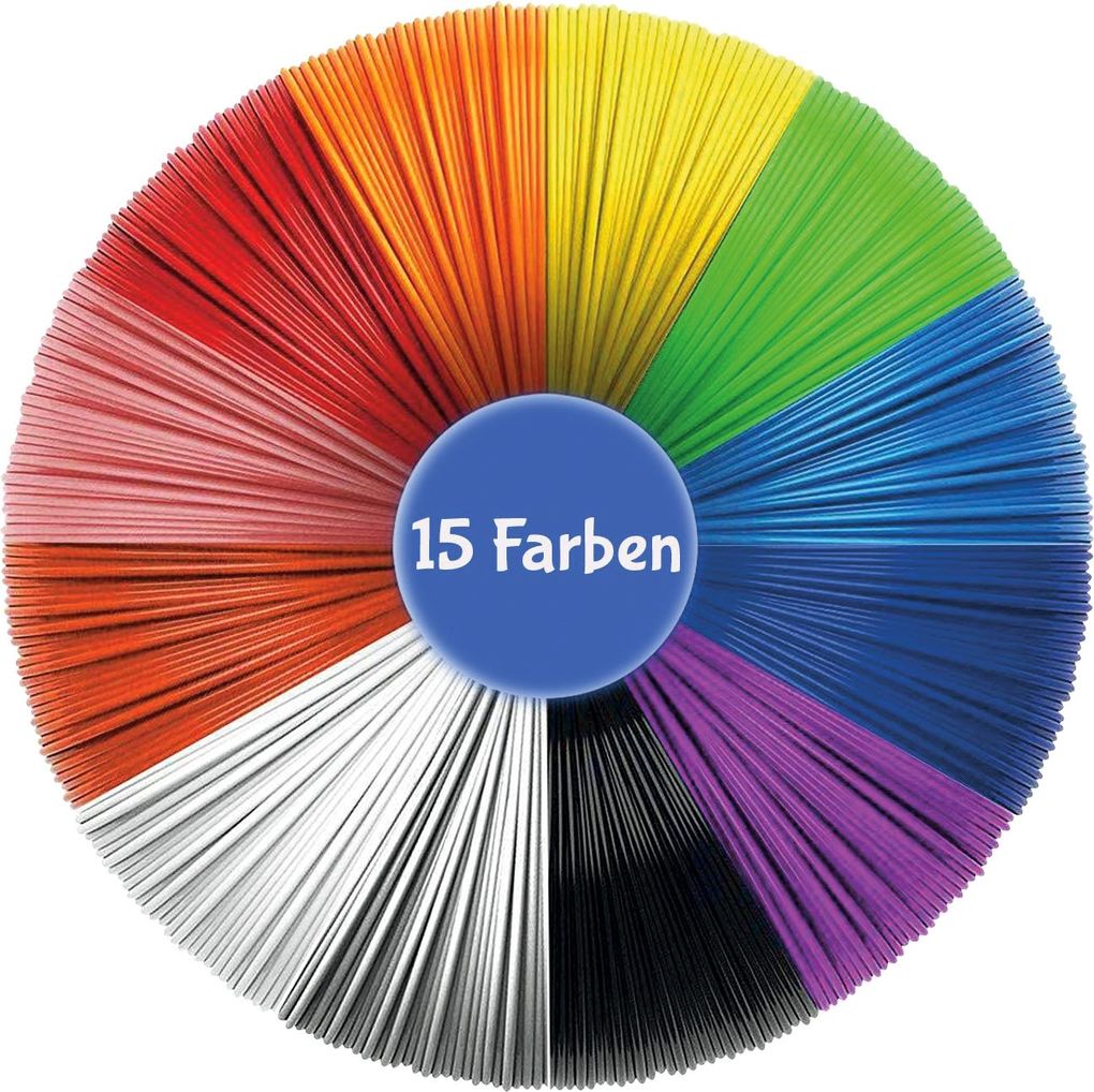 Produktbild: Filapen PCL Filamente 1,75mm - 100 meter Packung, 15 unterschiedliche Farben