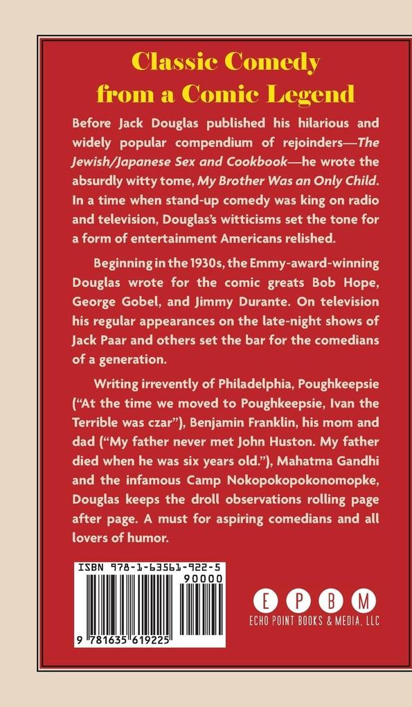 Weitere Ansicht: My Brother Was An Only Child | Jack Douglas