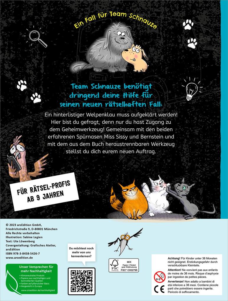 Weitere Ansicht: Ein Fall für Team Schnauze - Knack den Code: Rette die Welpen | Ute Löwenberg