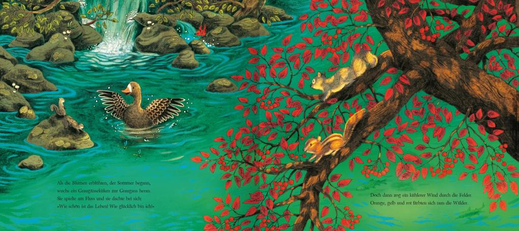 Weitere Ansicht: Was macht die kleine Gans im Herbst? | Elli Woollard