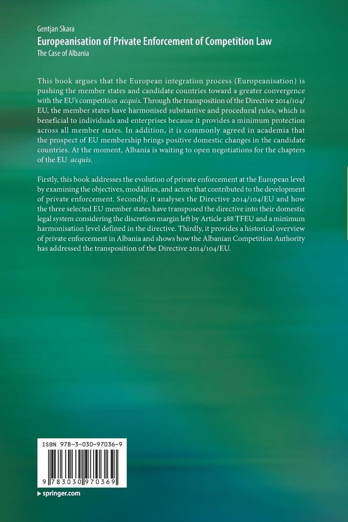 Weitere Ansicht: Europeanisation of Private Enforcement of Competition Law | Gentjan Skara
