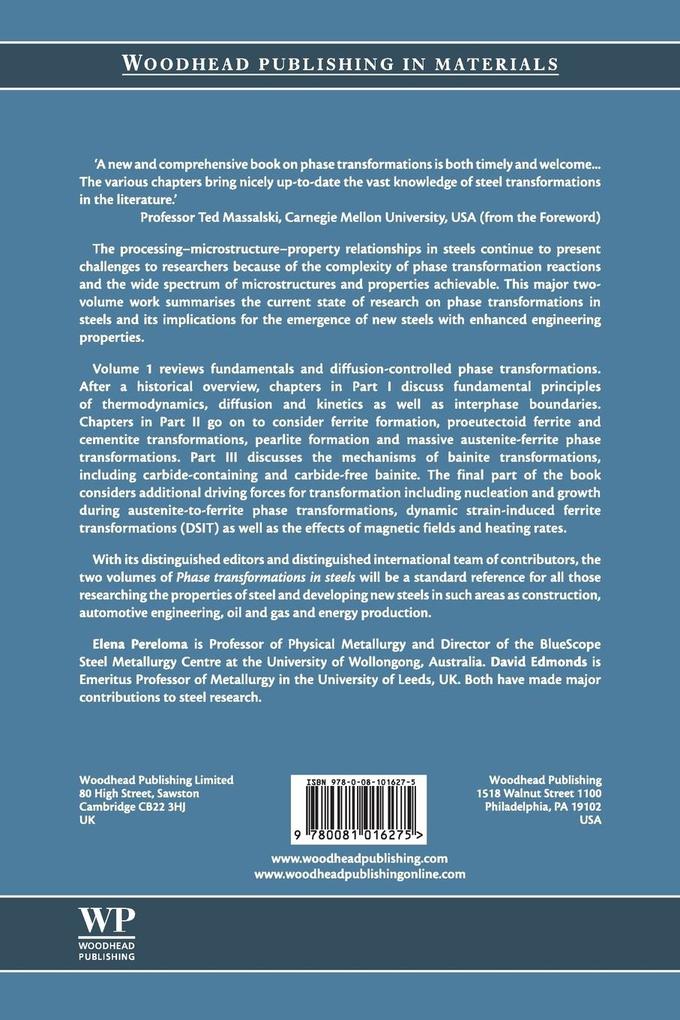 Weitere Ansicht: Phase Transformations in Steels