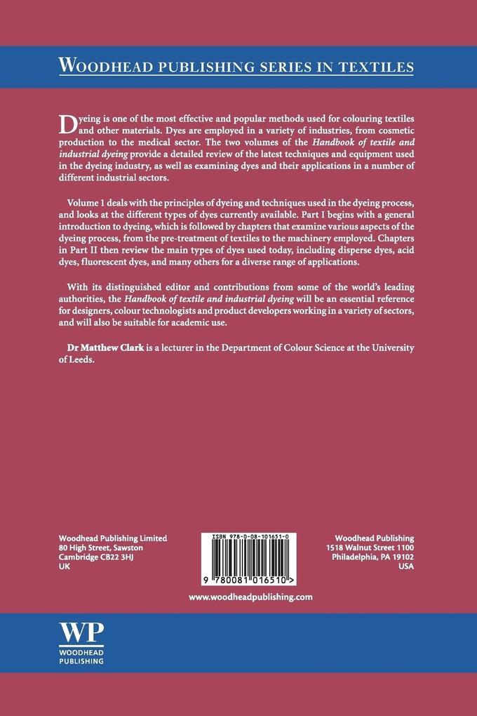 Weitere Ansicht: Handbook of Textile and Industrial Dyeing