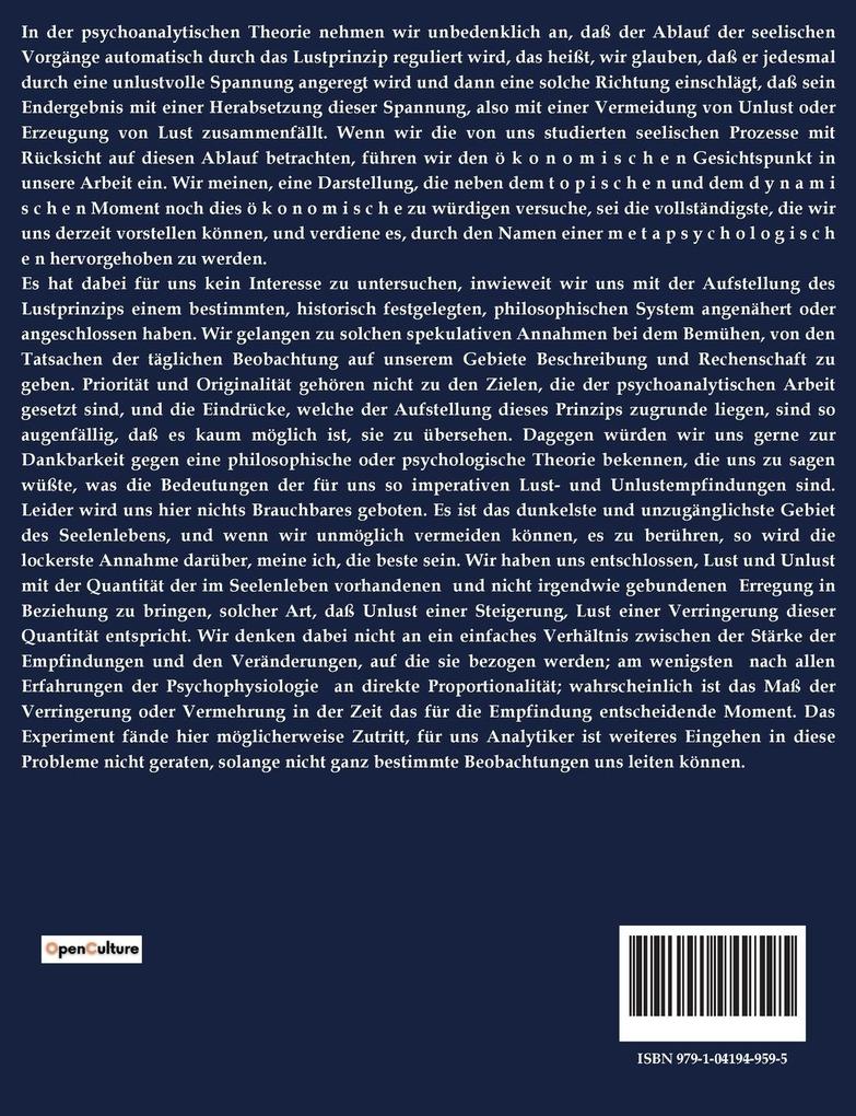 Weitere Ansicht: Jenseits des Lustprinzips | Sigmund Freud