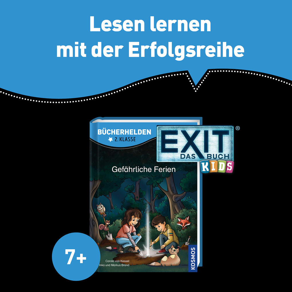 Weitere Ansicht: EXIT® - Das Buch Kids, Bücherhelden 2. Klasse, Gefährliche Ferien | Carola von Kessel, Inka Brand, Brand, Markus