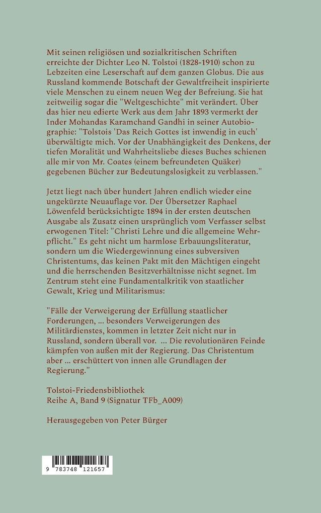 Weitere Ansicht: Das Reich Gottes ist in Euch | Leo N. Tolstoi