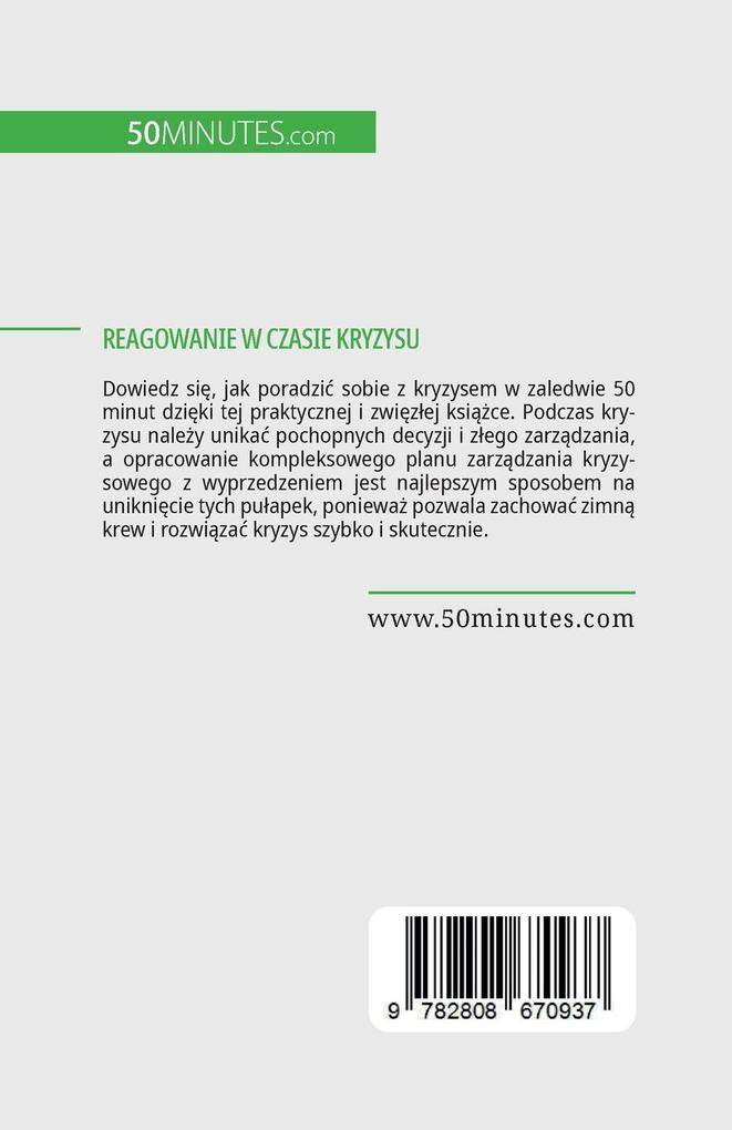 Weitere Ansicht: Reagowanie w czasie kryzysu | Véronique Bronckart