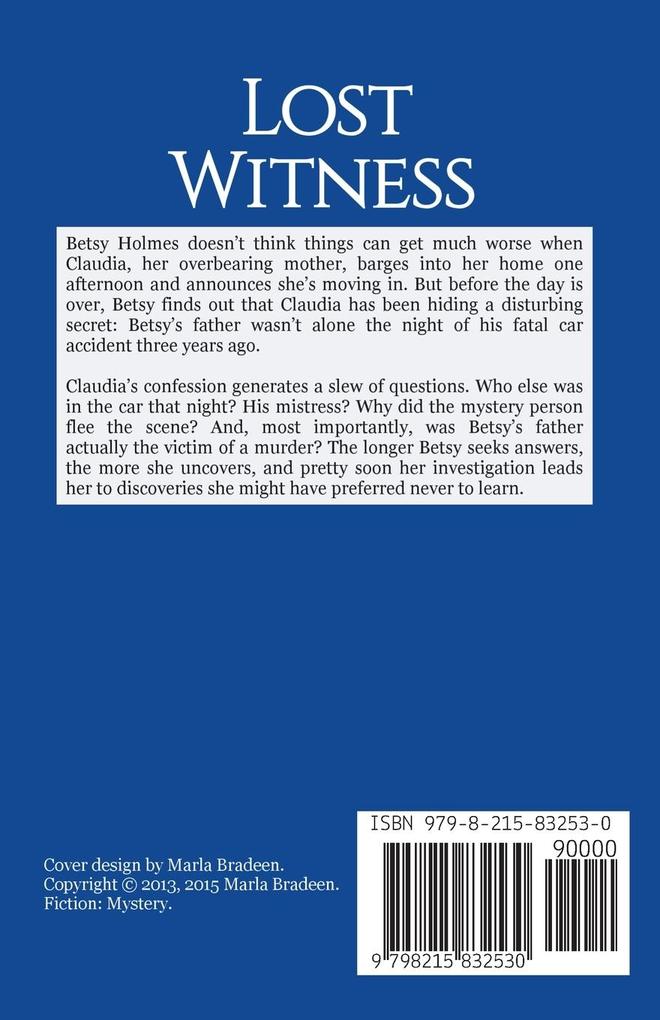 Weitere Ansicht: Lost Witness | Marla Bradeen