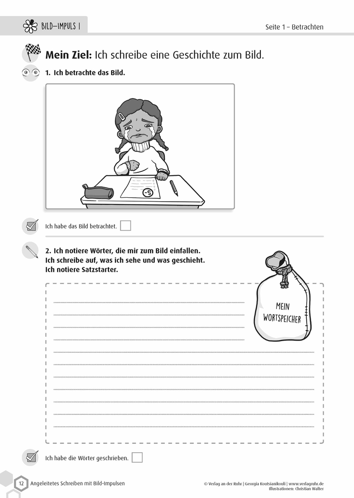 Weitere Ansicht: Angeleitetes Schreiben mit Bild-Impulsen | Georgia Koutsianikouli