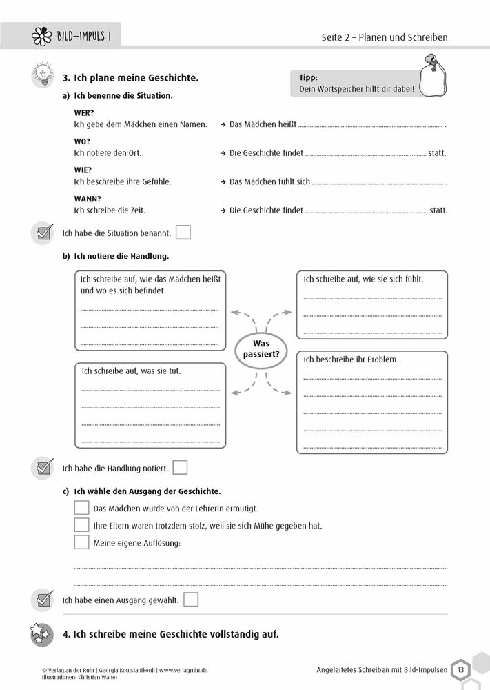 Weitere Ansicht: Angeleitetes Schreiben mit Bild-Impulsen | Georgia Koutsianikouli