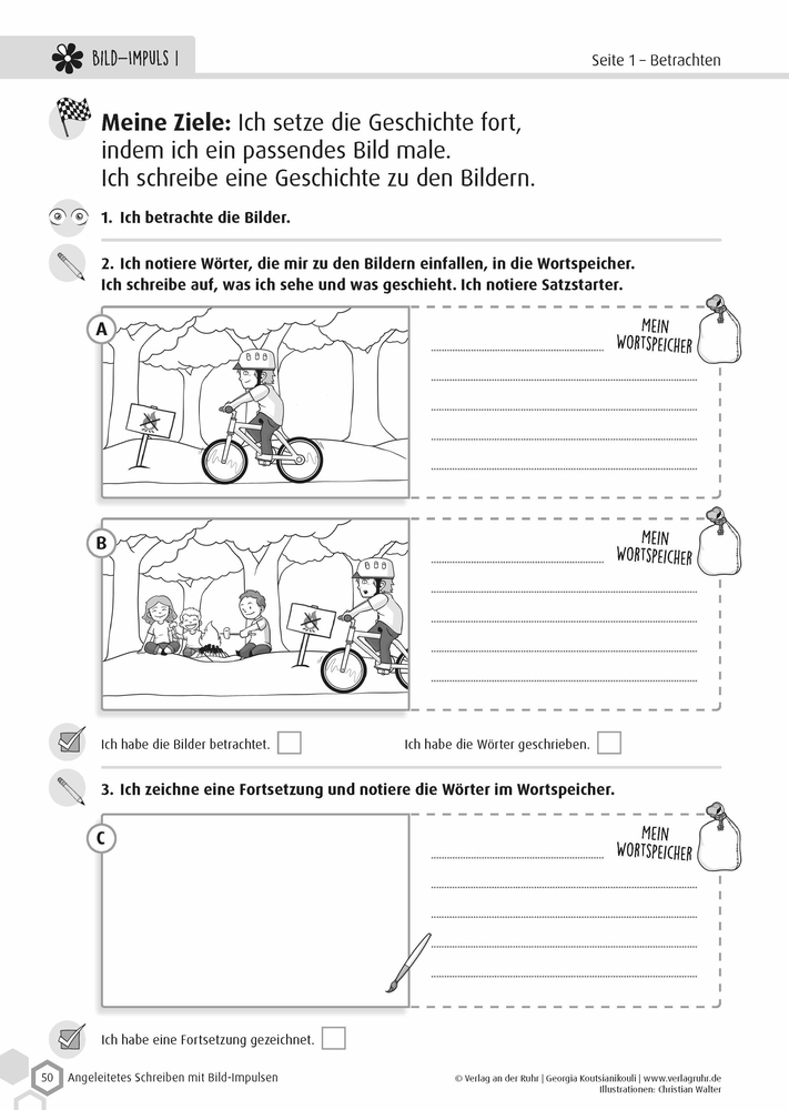 Weitere Ansicht: Angeleitetes Schreiben mit Bild-Impulsen | Georgia Koutsianikouli