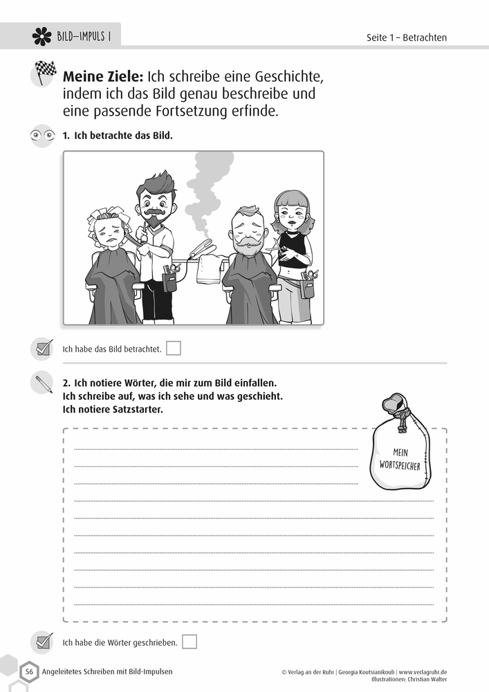 Weitere Ansicht: Angeleitetes Schreiben mit Bild-Impulsen | Georgia Koutsianikouli