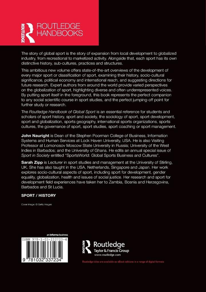 Weitere Ansicht: Routledge Handbook of Global Sport