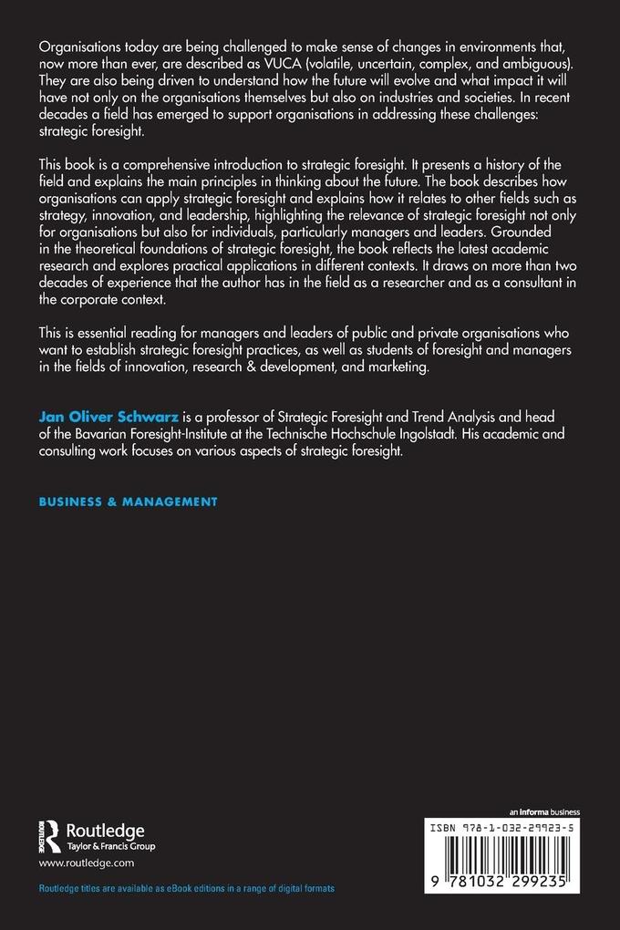 Weitere Ansicht: Strategic Foresight | Jan Oliver Schwarz