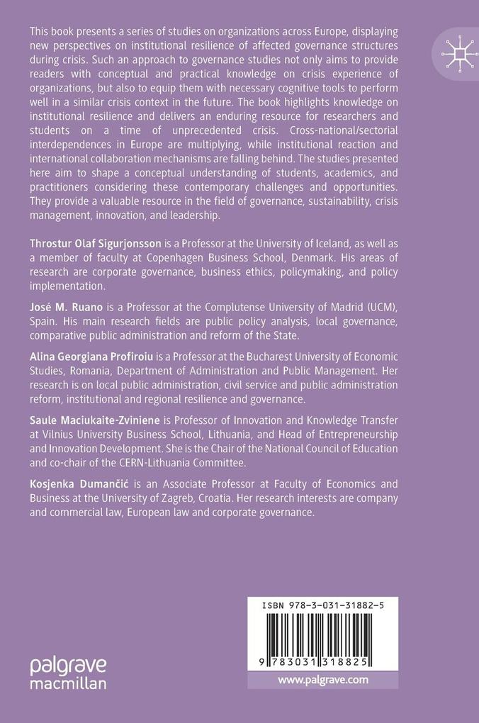 Weitere Ansicht: Cross-Driven Institutional Resilience