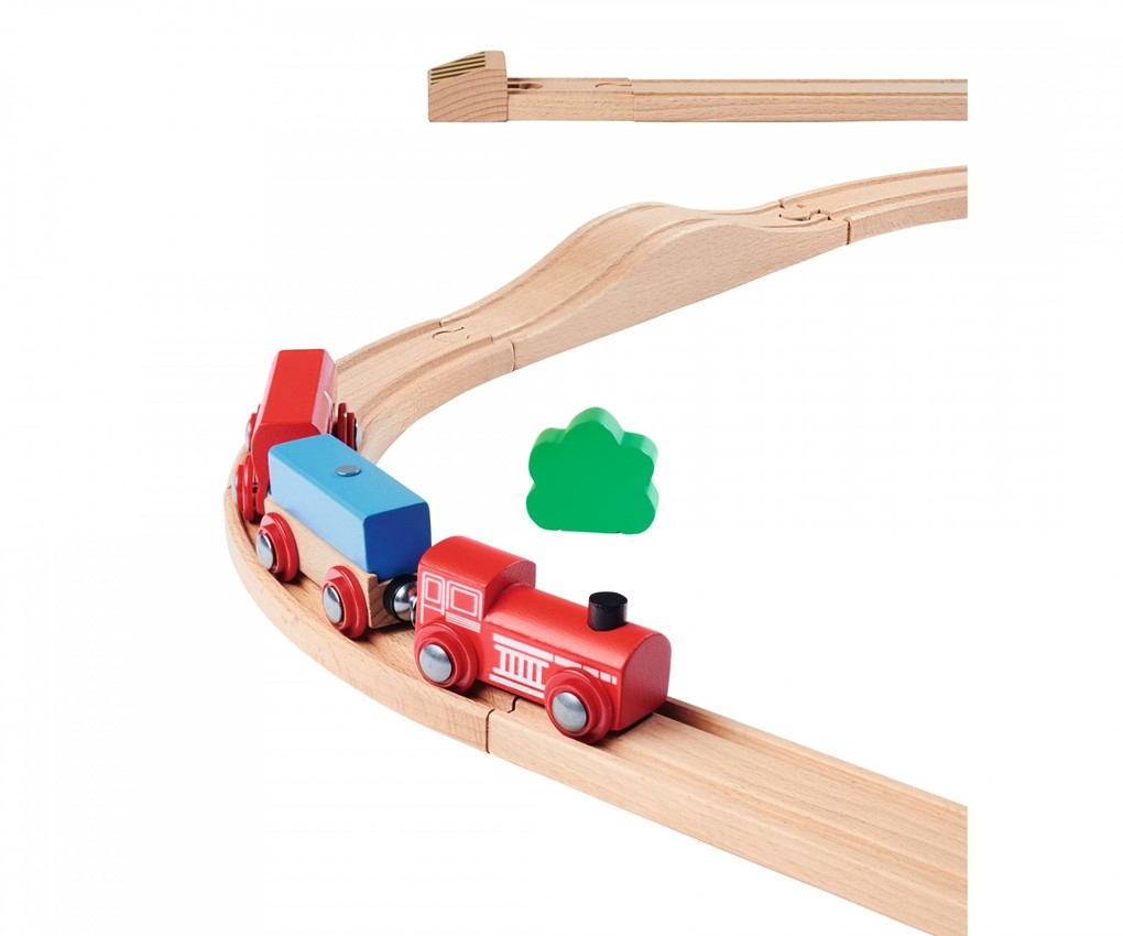Weitere Ansicht: Eichhorn 100006205 - Holz-Schienenbahn, Feuerwehrset, 33-teilig