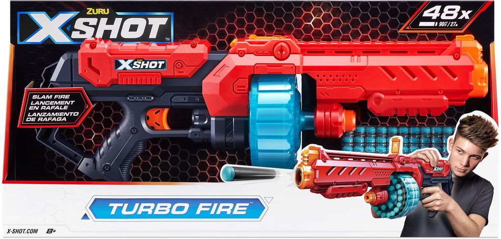 Produktbild: ZURU - X-Shot - Excel Turbo Fire Blaster mit Darts