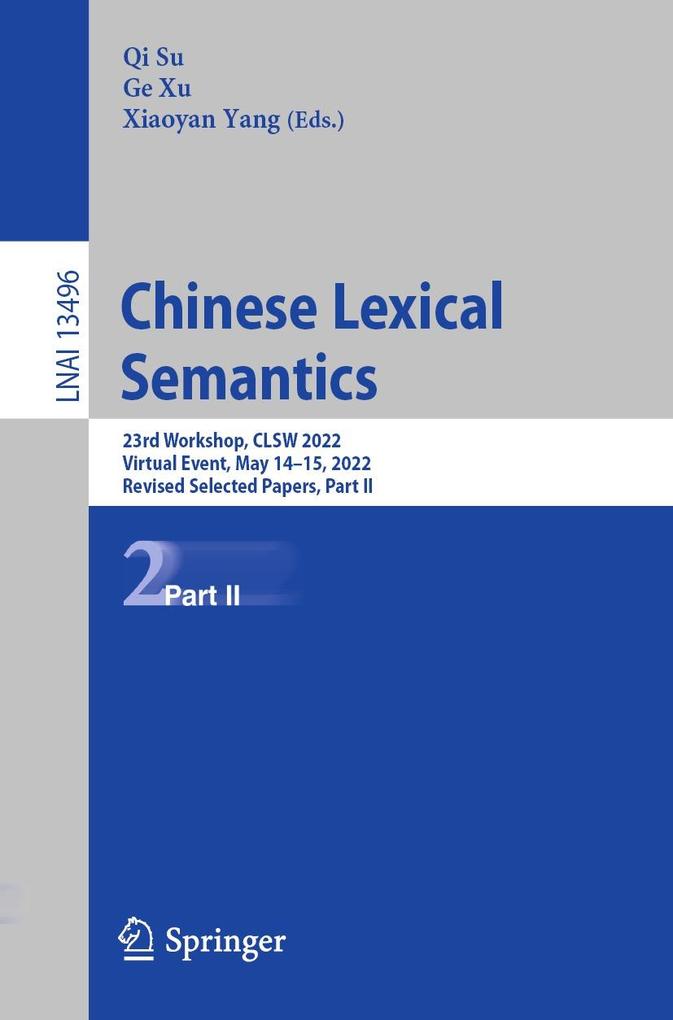 Produktbild: Chinese Lexical Semantics