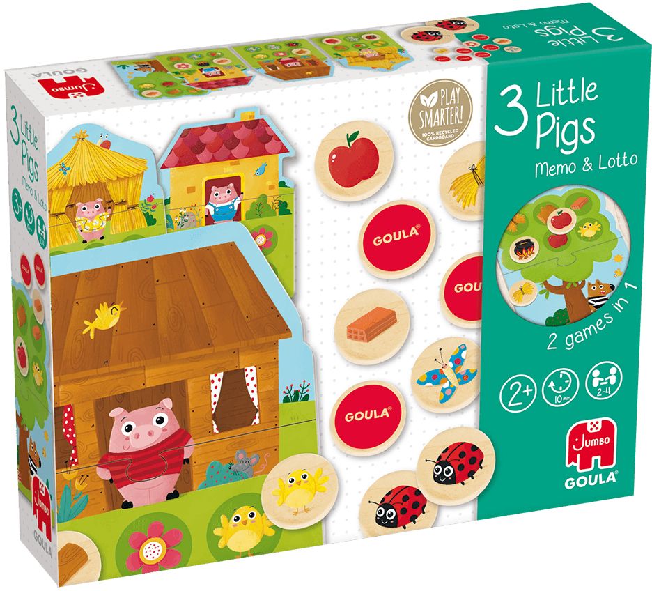 Produktbild: Goula - 3 kleine Schweine Memo & Lotto