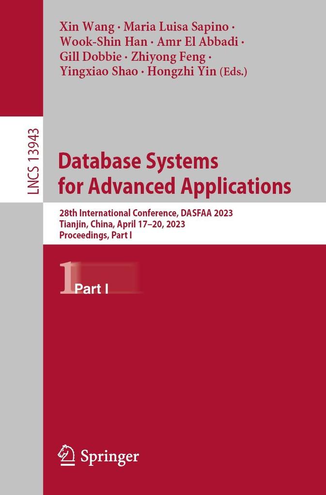 Produktbild: Database Systems for Advanced Applications