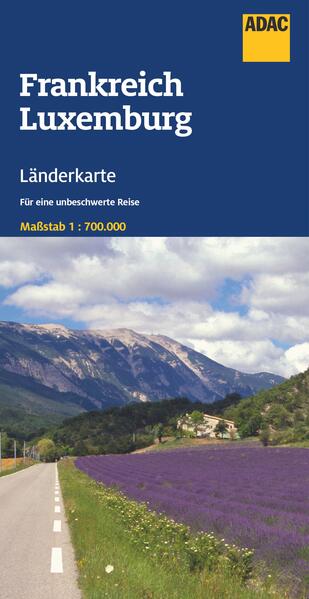 Produktbild: ADAC Länderkarte Frankreich, Luxemburg 1:700.000